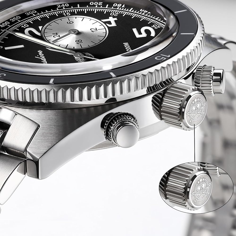 Amazon.com: ADDIESDIVE Men's Chronograph Watch Black Homage Quartz Amazon.com: ADDIESDIVE Men's Chronograph Watch Black Homage Quartz